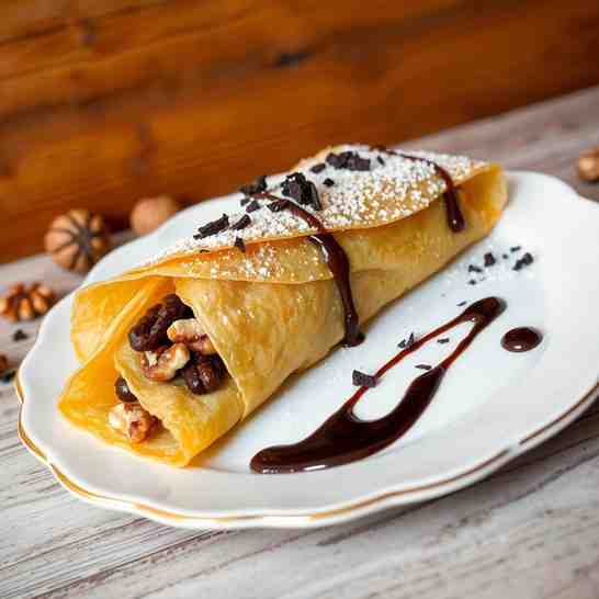 Gundel Palacsinta - Walnuts & Chocolate Perfection